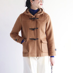 新色☆冬【キャメル】ウール素材ショート丈ダッフルコート♥
