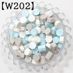 【ｗ202】Snow　八角形　シーリングワックス　100粒