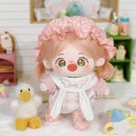 4点セット 20cm 着せ替えぬいぐるみ用服 帽子 ジャンプスーツ よだれかけ 靴下コスチューム 着せ替え人形洋服 人形服 ミニ洋服 綿人形衣装 ドールウェア アクセサリー