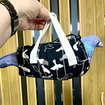 鳩の保定袋・ドバト用（DXタイプ）電線鳥黒