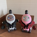 ラボット用　はんてん　チェック柄　グリーン　