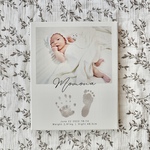 【キャンバスボード】命名書+手足形+お写真