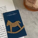 サイズが選べる♪木馬アイロンシール