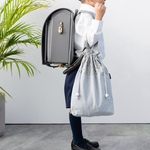 【SALE! 数量限定】グレー 体操服入れ お着替え袋 幼稚園 保育園 小学生 シンプル きれいめ 星　アデラジャ　リバティ
