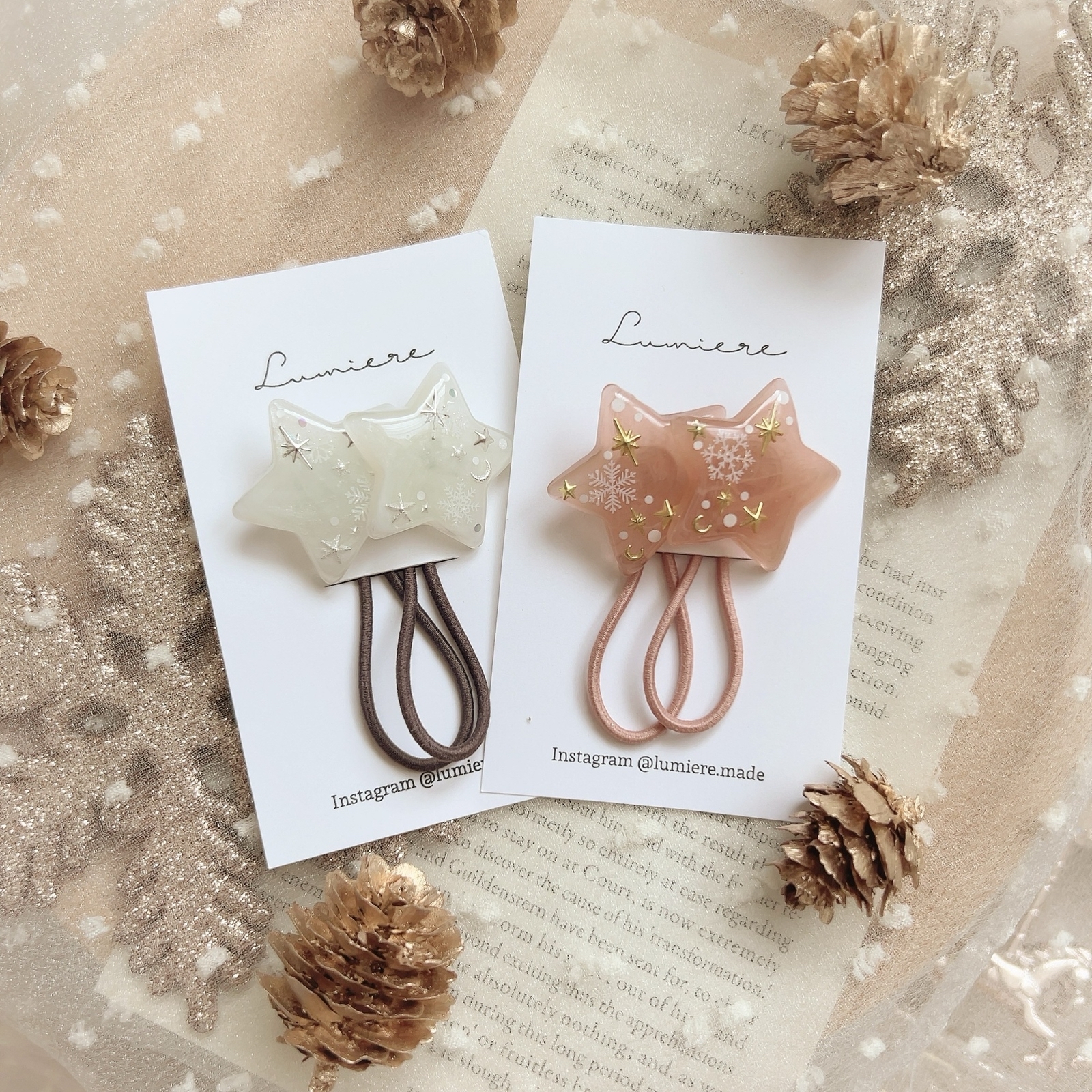 ハンドメイドヘアクリップ♡ ①名様