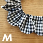 《ザビエルM》小さいギンガム ブラック
