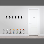 モダンなトイレ用サインステッカー | トイレマーク トイレサイン おしゃれ 扉マーク ドアサイン シール 賃貸可