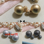 トレンドデザイン♪ ♡バックキャッチパールピアス ♡3色のマットなメタリック