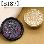 【S187】ステンドグラス01　シーリングスタンプ　3㎝　ヘッドのみ