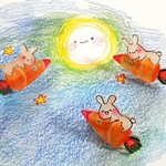 うさぎの里帰り＊ブローチ
