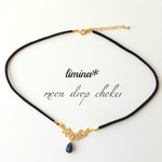 〈２色展開〉月の雫チョーカー