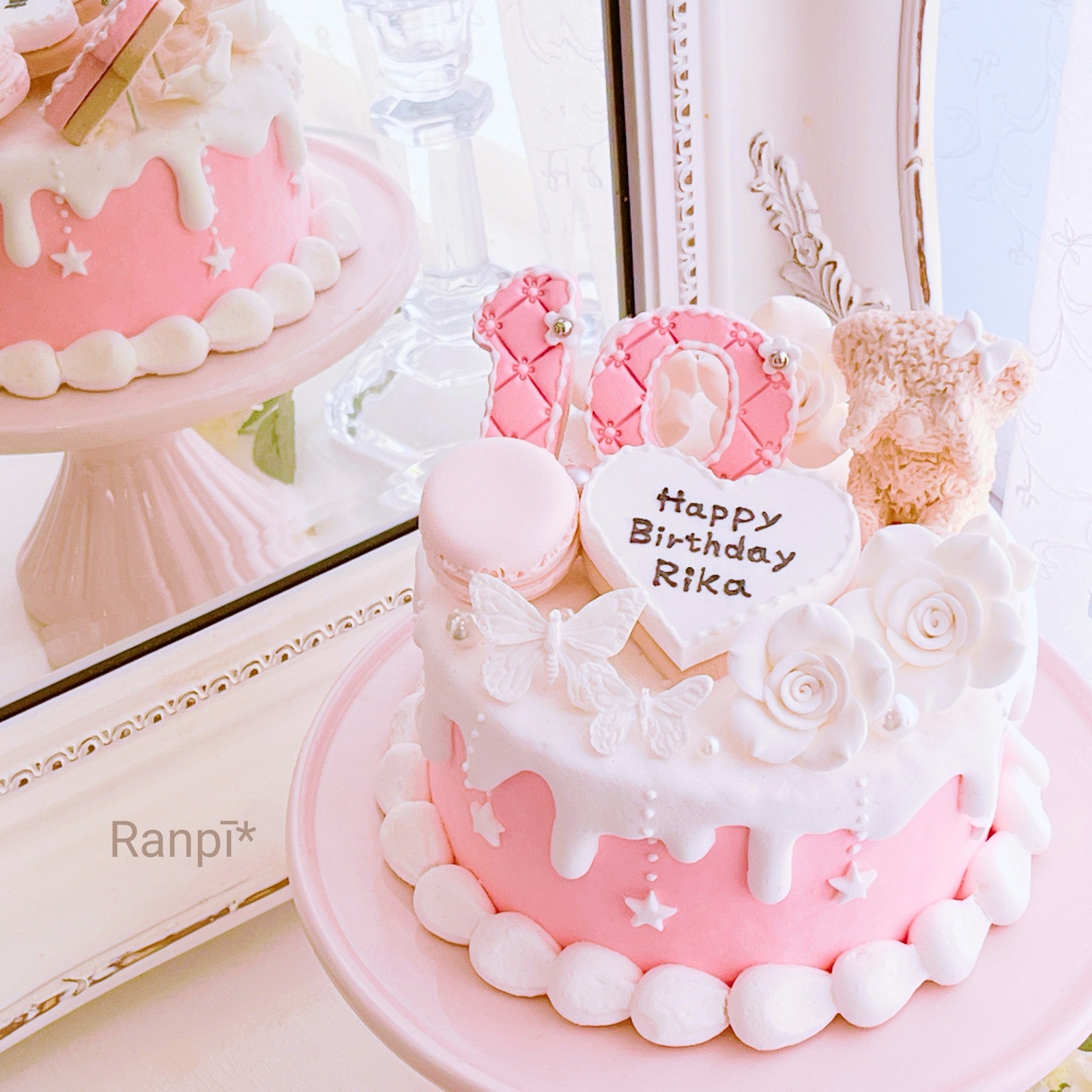 クレイケーキ*クレイクリームケーキ*ドリップ*推しケーキ