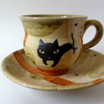 天野栄治*黒猫コーヒーカップ