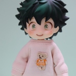 オビツ11 サイズ●ダサかわトレーナー （オレンジボーダーくまさん）※後ろ開き有り