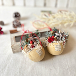 ベルカップのキュートな♡クリスマスオーナメント　2点セット　b