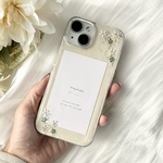 iPhoneケース　ニュアンスフラワー　おしゃれ