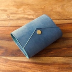 【K様オーダー品】Micro5 システム手帳 Blue【Flap】