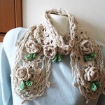 花on花のストール・ベージュ②・べ・21A