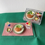 ミニチュア フード クリスマス ディナー チキン デザート セット クリスマスコフレ