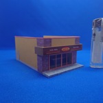 ◇オリジナル店舗建築模型06◇スケール1/87 HOゲージインテリア　鉄道模型