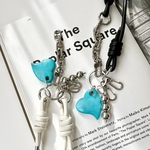 turquoise heart shoulder strap