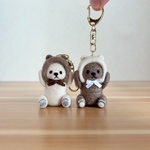 被り物くまさんキーホルダー【受注生産】