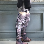 2558 猫柄レースのブライスさんの靴下  ネイビー×白　色セット　Blythe ブライス アウトフィット 洋服 リカちゃん　4