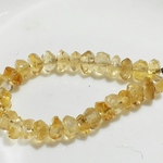 天然石ビーズ　シトリンボタンカット 30個セット