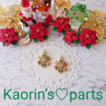高品質★K18GP★ジルコニア★雪の結晶のチャーム★パーツ★クリスマス/②個入