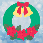 【クリスマス製作キット】８セット　介護施設＆保育園向けクリスマスリース製作キット　おしゃれで簡単な手作りセット　簡単組み立て　１２月　レクリエーション 