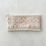 インド刺繍生地のマルチポーチ【slim】