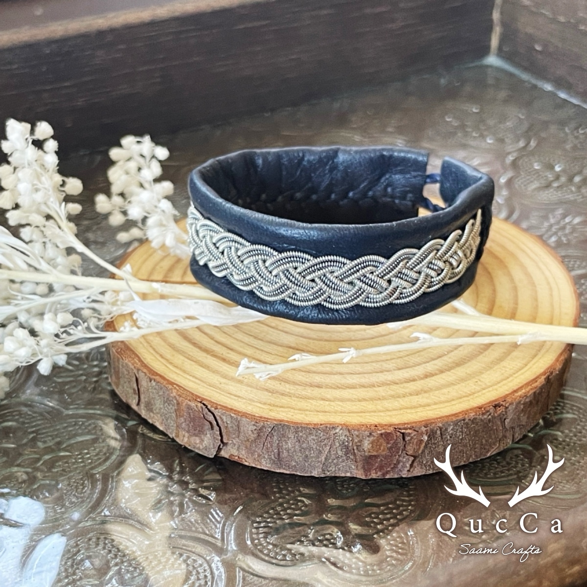 order 】サーミブレスレット [ 三つ編みとひねり / 1.5cm幅