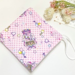上質パイル♡ ループタオル　ループ付きタオル　ユニコーンのスノードーム柄(ピンク) ペガサス  25×25cm 30×30cm