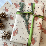 クリスマスラッピングペーパー (A4) 4枚入り