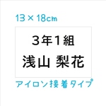 名前入り・縫い付けゼッケン・13×18cm・2シート・ローマ字・平仮名・漢字・体操服