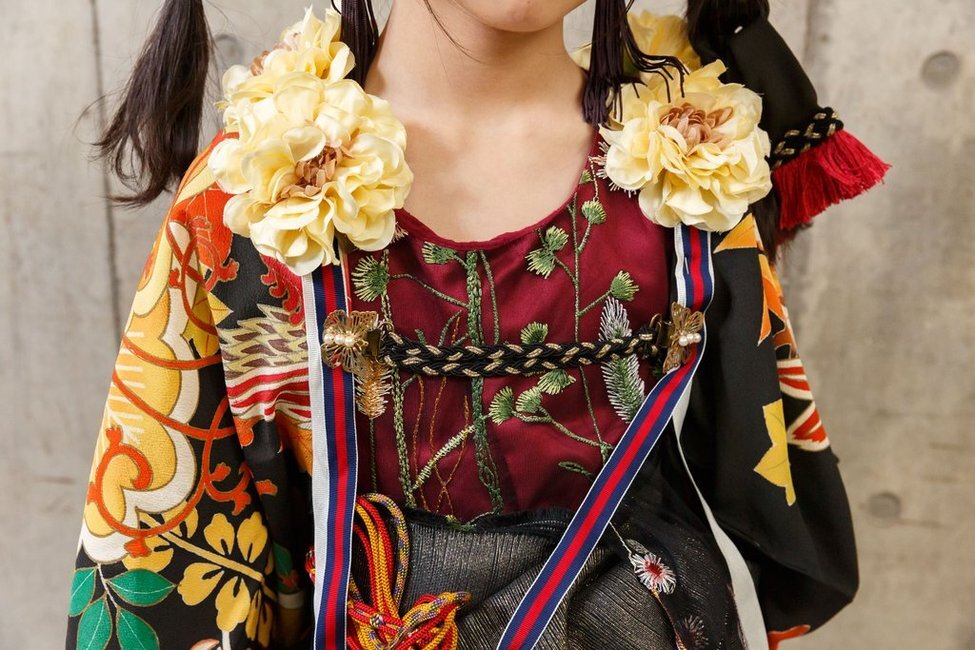 卒業式　袴　ハーフ成人式　七五三　パーティー　花咲く乙女のお花飾りベルト