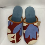 北欧風プリント生地ソフトスリッパMサイズ