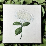 【ICIZU】刺繍ファブリックパネル・紫陽花