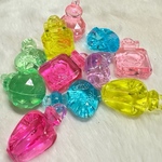 12個 香水ビン ミックス アクリル チャーム