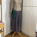 ☆SALE✨ テンセルリバーシブルジャガードニット　ロングスカート