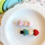 《単品1コ》　ハートキッズヘアクリップ　/   ベビーヘアアクセサリー　コーデュロイハート　ツイードハート　ハートヘアクリップ　ベビーヘアクリップ　ベビークリップ　キッズヘアアクセサリー　