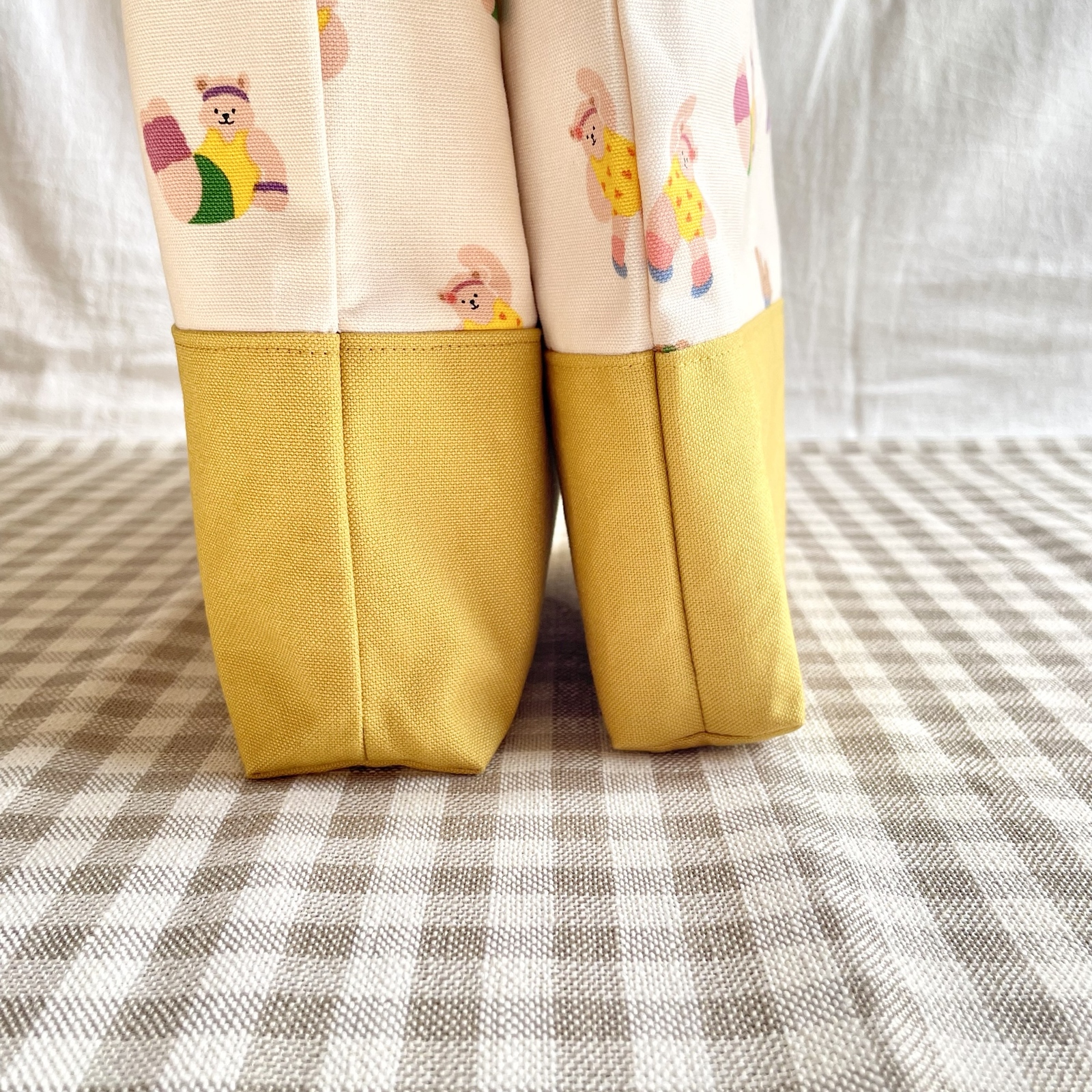 オーダー受付中　レッスンバック　体操着袋　上履き袋　入園セット　エアロビくまさん オーダー受付中 レッスンバック 体操着袋 上履き袋 入園準備