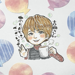 かわいい似顔絵イラスト入り寄せ書き色紙