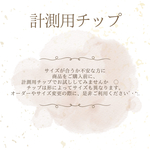 計測用チップ ネイルチップ ショート ミディアム レギュラー