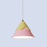 黄とピンクの夕焼けペンダントランプ Rei Lamp