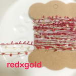 AVRIL糸の引き揃え糸♥︎red×gold