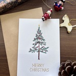 紙刺繍 | クリスマスカード | クリスマスツリー