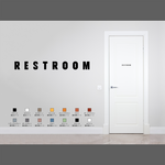 モダンなレストルーム用サインステッカー | トイレマーク トイレサイン 扉マーク ドアマーク シール 賃貸可