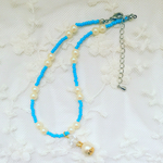    【再販♡】ターコイズ & パール アンクレット