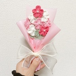 mina9721様専用ページ　枯れない花　かぎ編み　毛糸　手編み　花束